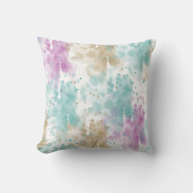 Joy Rises from the Soul Abstract Throw Pillow (Front)