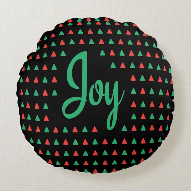 Joy    round pillow (Front)