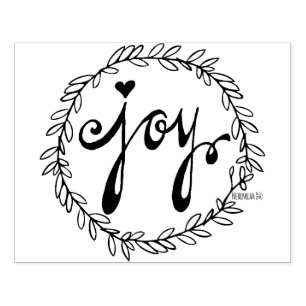JOY rubber stamp