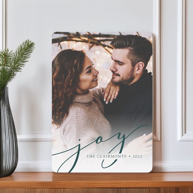 Joy Script | Carte photo de Noël (Créateur téléchargé)