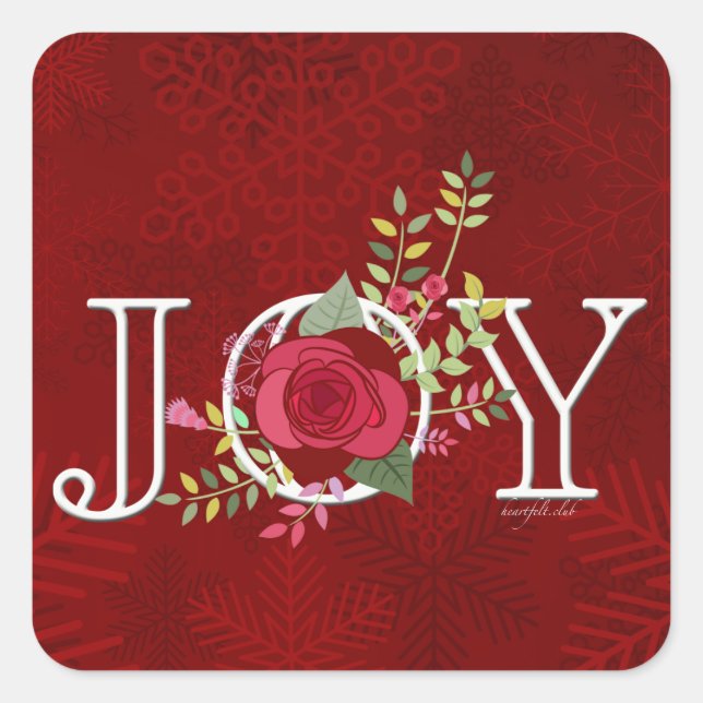 Joy Square Sticker (Front)