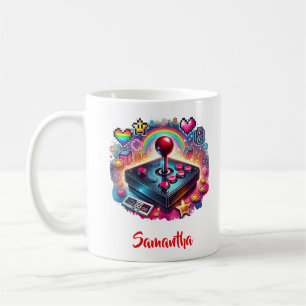 Joy stick for video games console coffee mug
