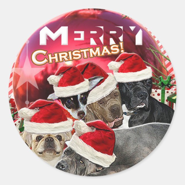 Joy Sticker de Noël (édition chien) (Devant)