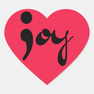 Joy Stickers Coeur Semicolon