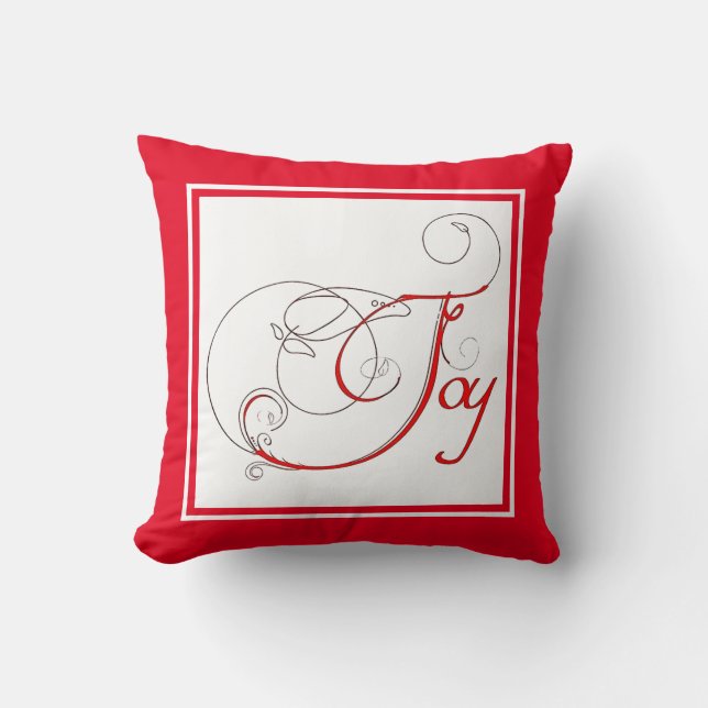 Joy! Throw Pillow (Front)
