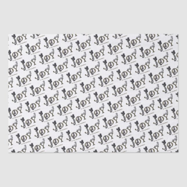 Joy to the Squirrels Holiday Tissue Paper (Front)