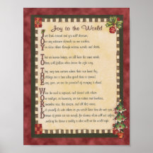 "Joy to the World" Acrostic Poem Canvas Print