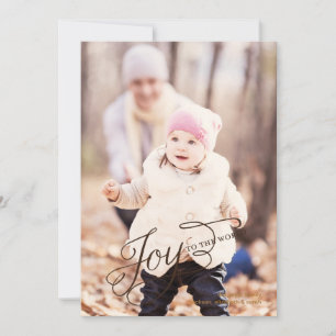 Joy to the World - Carte photo de vacances