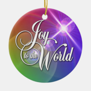 Joy to the World Ceramic Ornament