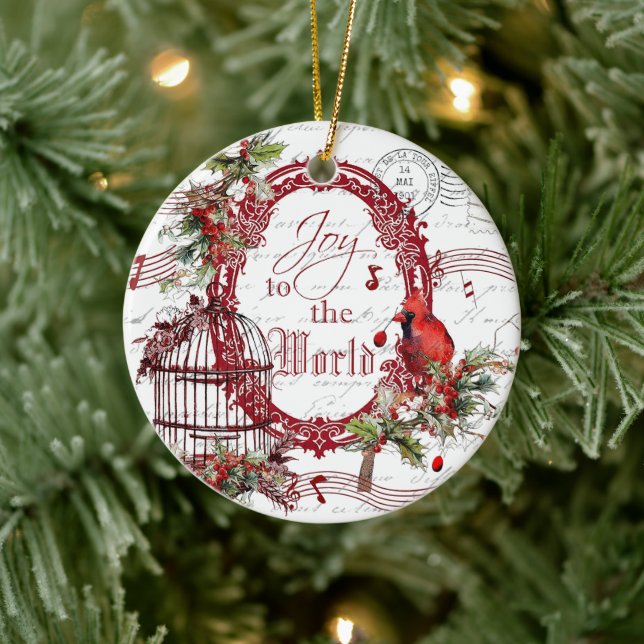 Joy to the world ceramic ornament (Tree)