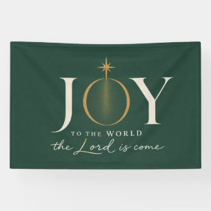 JOY TO THE WORLD   Christian Christmas Banner
