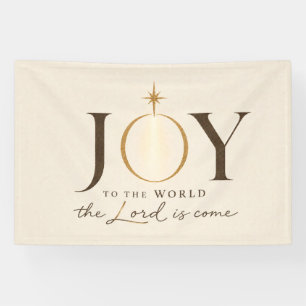 JOY TO THE WORLD   Christian Christmas Banner