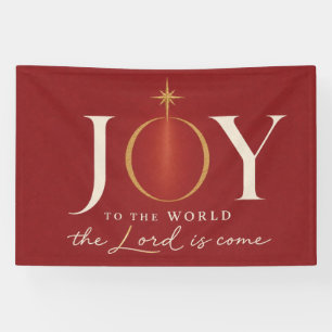 JOY TO THE WORLD   Christian Christmas Banner