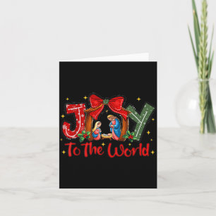 Joy To The World Christian Christmas Coquette Oh H Card