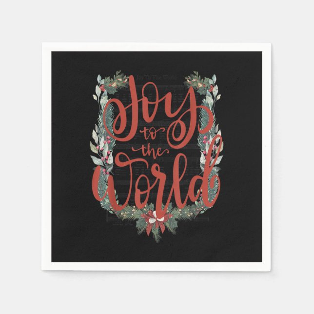 Joy-To-The-World Christian Christmas Jesus Birth M Napkin (Front)