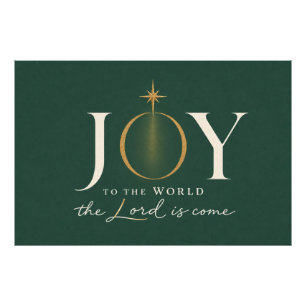 JOY TO THE WORLD   Christian Christmas Photo Print