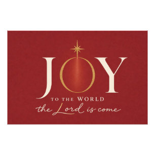 JOY TO THE WORLD   Christian Christmas Photo Print
