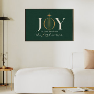 JOY TO THE WORLD   Christian Christmas Poster