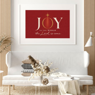 JOY TO THE WORLD   Christian Christmas Poster