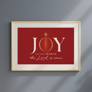  JOY TO THE WORLD   Christian Christmas Poster