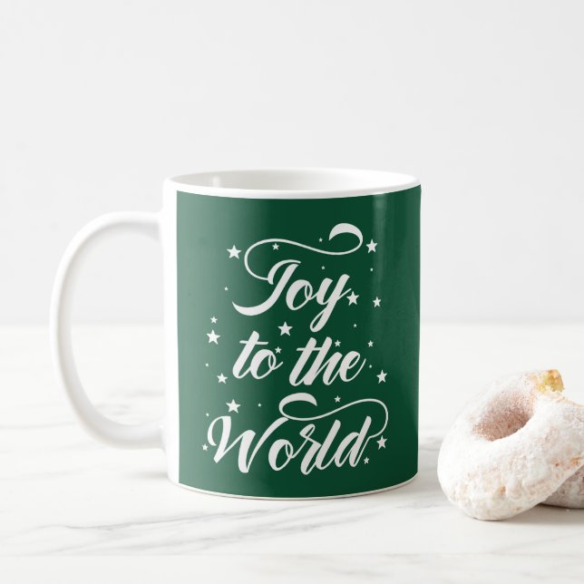 joy to the world Christmas Coffee Mug (With Donut)