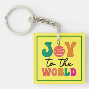 Joy to The World - Christmas Design-50835 Keychain
