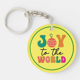 Joy to The World - Christmas Design-50835 Keychain