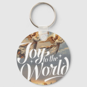 Joy to the World Christmas Design  Keychain