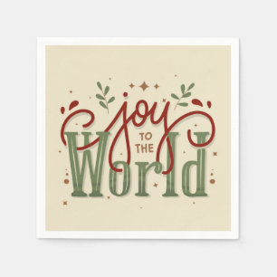 Joy To The World Christmas  Napkin