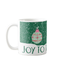 Joy to the World Christmas Ornament Coffee Mug