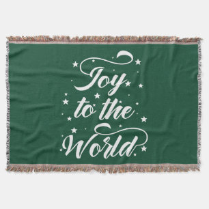 joy to the world Christmas Throw Blanket