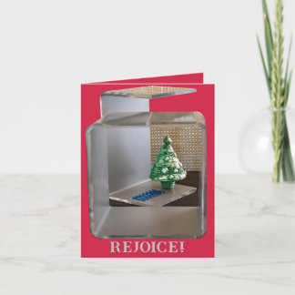JOY TO THE WORLD CHRISTMAS TREE  THANK YOU CARD