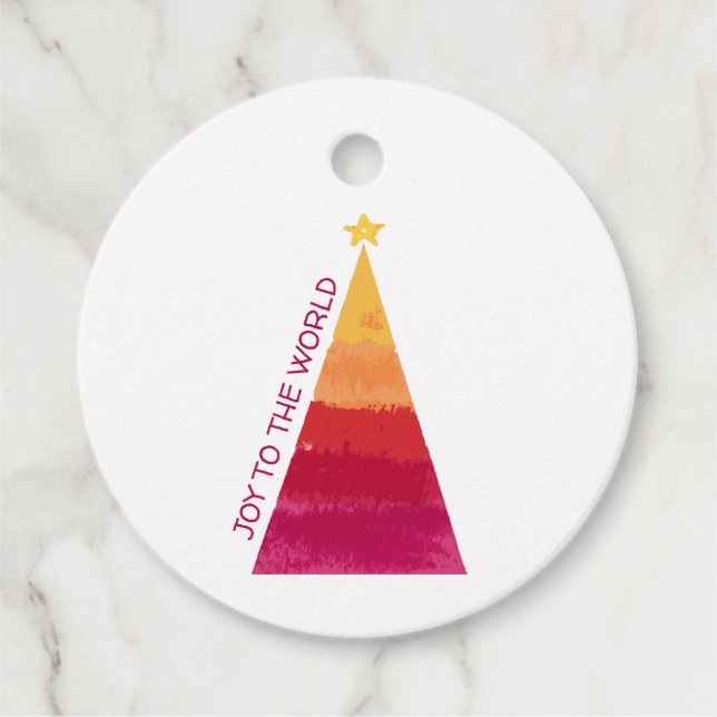 Joy to the World circle tag (Front)