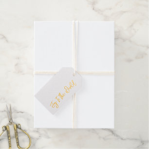 Joy to the World Elegant Gold Christmas Cheer Gift Tags