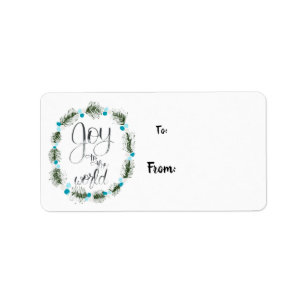 Joy to the World Gift Labels