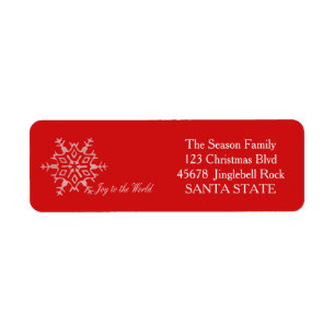 Joy to the World Holiday Address Label