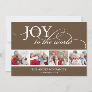 JOY TO THE WORLD   HOLIDAY PHOTO CARD