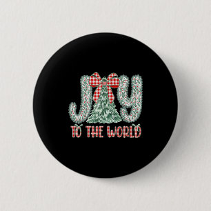 Joy To The World Jesus Christian Christmas Xmas Tr 2 Inch Round Button