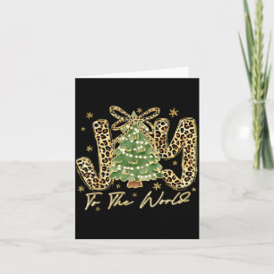 Joy To The World Jesus Christian Christmas Xmas Tr Card