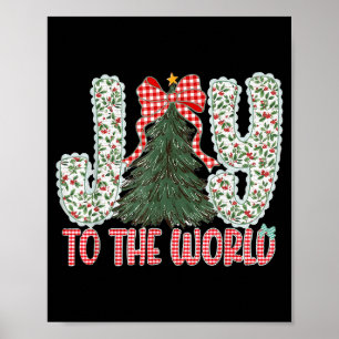 Joy To The World Jesus Christian Christmas Xmas Tr Poster