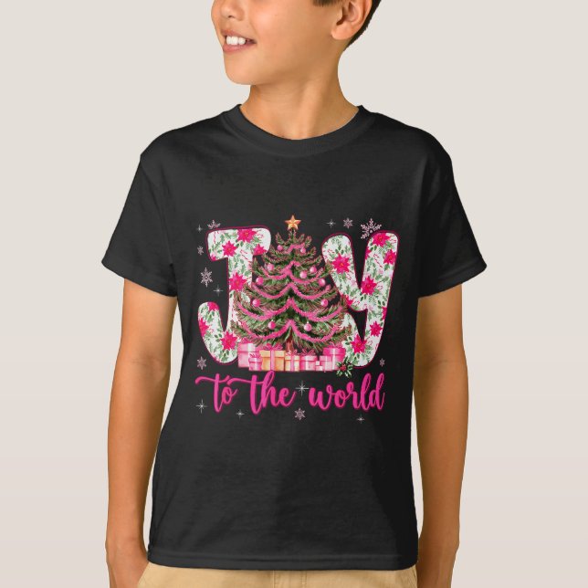 Joy To The World Jesus Christian Holiday Xmas Chri T-Shirt (Front)
