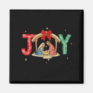 Joy To The World Jesus Christian Nativity Scence C Magnet