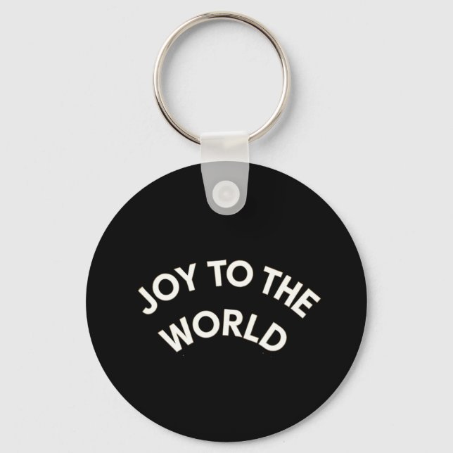 Joy to the World Keychain (Front)