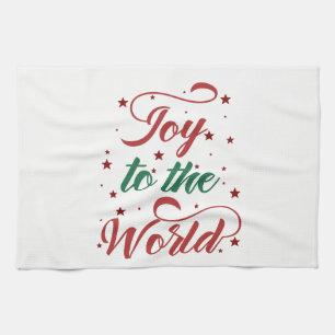joy to the world kitchen towel