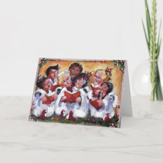 JOY TO THE WORLD - Let the Cherubs sing! Holiday Card