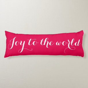 JOY TO THE WORLD Merry Christmas Body Pillow