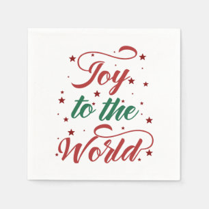 joy to the world napkin
