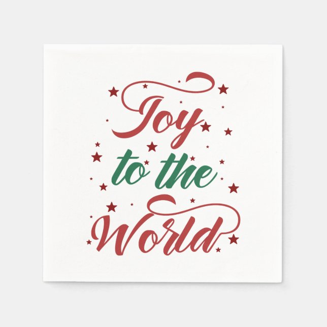 joy to the world napkin (Front)