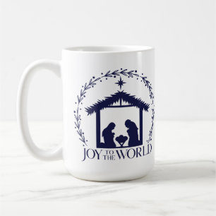 Joy to the World Nativity Christmas Coffee Mug