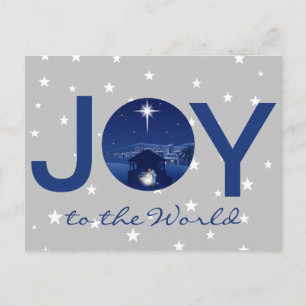 Joy to the World nativity Postcard